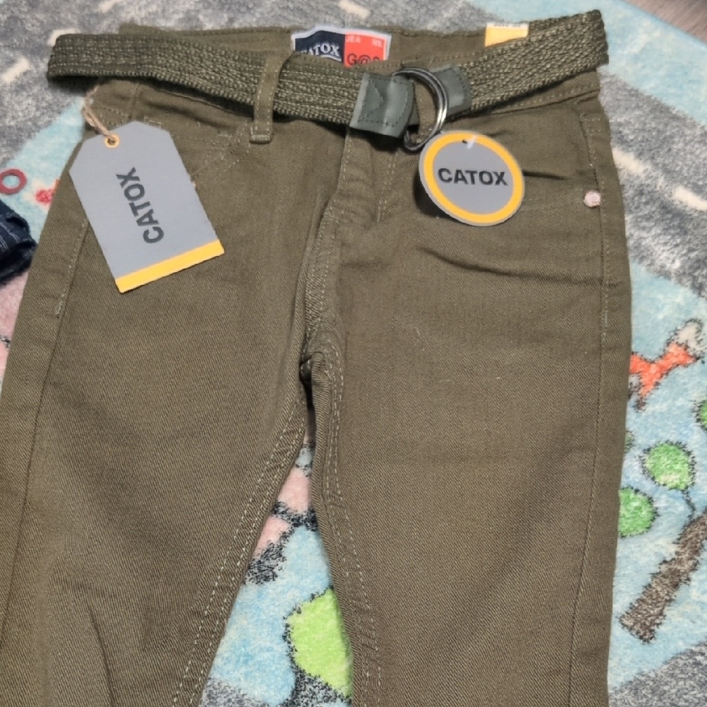 Cato Green Jeans with Belt Detail